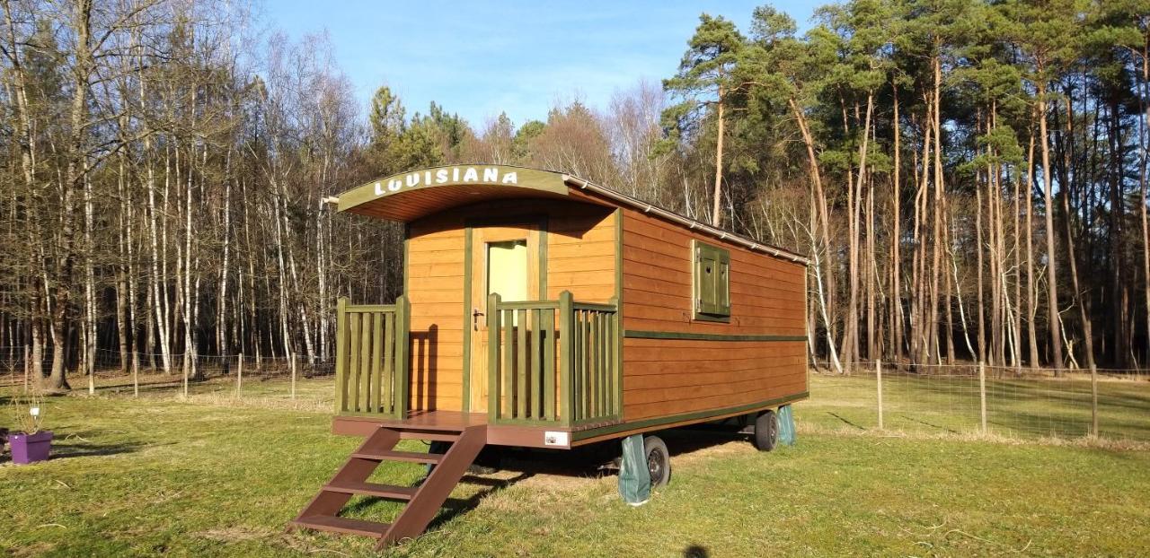 Roulottes Du Chalet Des Pins Rougeou Eksteriør bilde