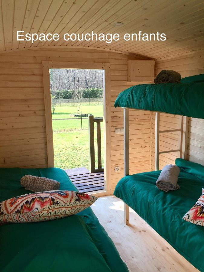 Roulottes Du Chalet Des Pins Rougeou Eksteriør bilde